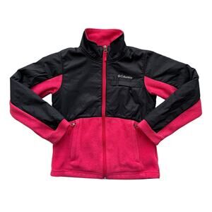 Columbia Girls Benton Springs Overlay Fleece Jacket Size S(7/8)